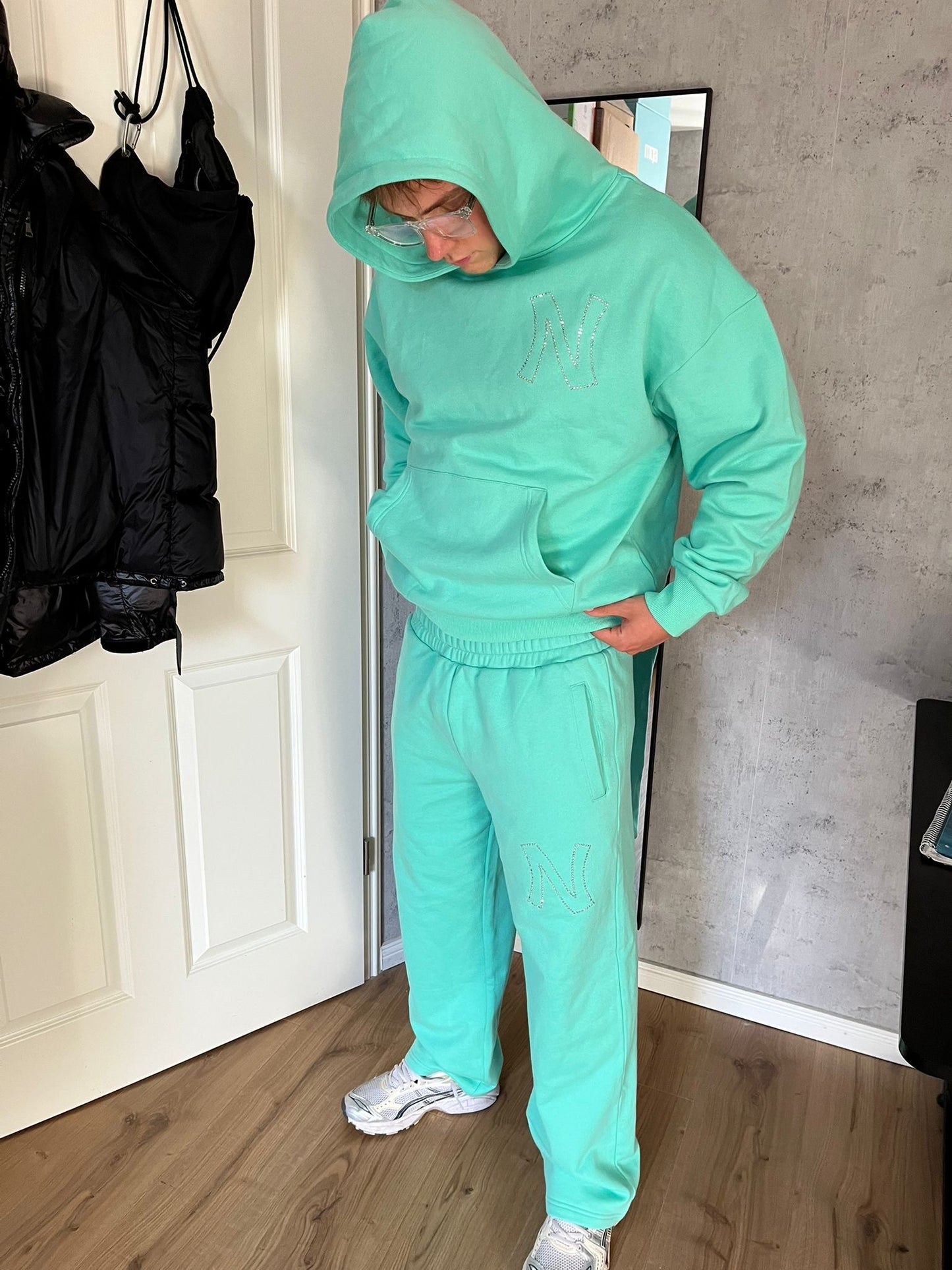 New Couture Hoodie Tourquoise
